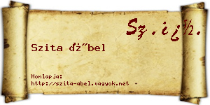 Szita Ábel névjegykártya