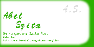 abel szita business card